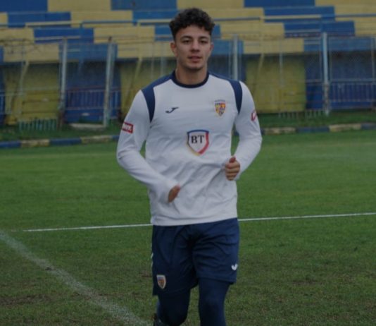 David Irimia s-a accidentat și a părăsit cantonamentul naționalei U20 a României FOTO: FRF.ro