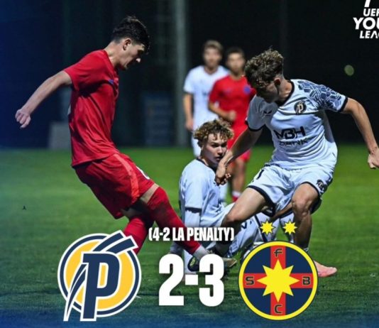 FCSB U19 s-a oprit în play-off-ul UEFA Youth League FOTO: Facebook @FCSB