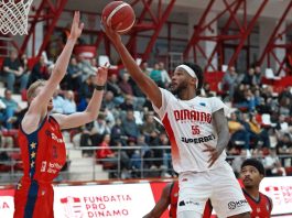 Dinamo a produs surpriza etapei în Liga Națională de baschet masculin FOTO: Facebook @dinamobucurestibaschet